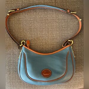Vintage Dooney & Bourne All Weather Leather Crescent Sac
